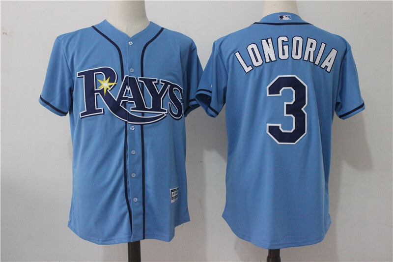 Tampa Bay Rays #3 Evan Longoria Style 2 Baseball Jersey baseball jersey product view 1