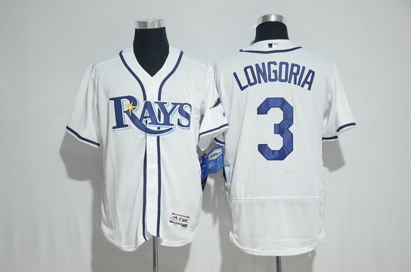 Tampa Bay Rays #3 Style 1 Baseball Jersey baseball jersey product view 1