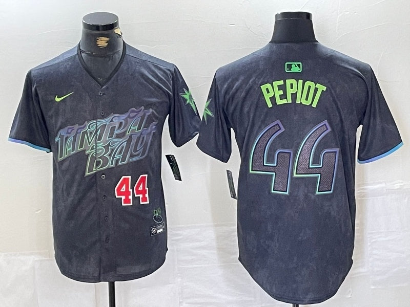 Tampa Bay Rays #44 Ryan Pepiot Rays City Style 2 Baseball Jersey baseball jersey product view 1