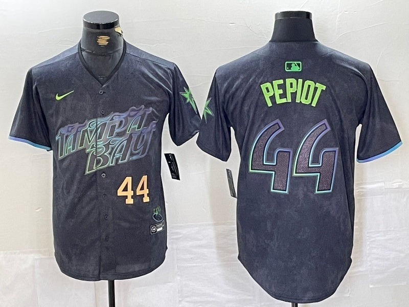 Tampa Bay Rays #44 Ryan Pepiot Rays City Style 3 Baseball Jersey baseball jersey product view 1