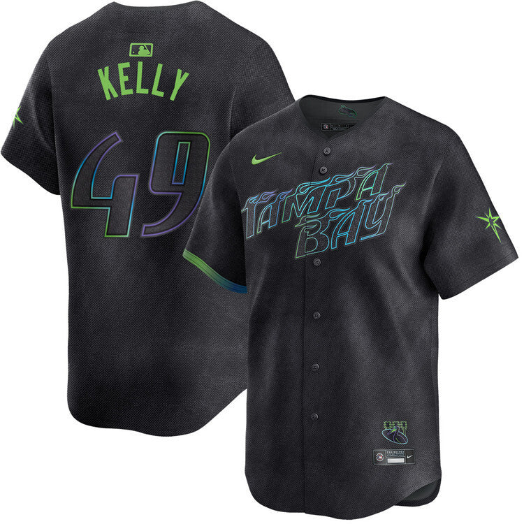 Tampa Bay Rays #49 Kevin Kelly City Connect Limited Jersey Baseball Jersey baseball jersey product view 1