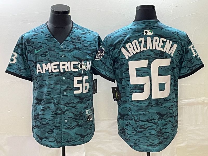 Tampa Bay Rays #56 Randy Arozarena 2023 All-Star Baseball Jersey baseball jersey product view 1