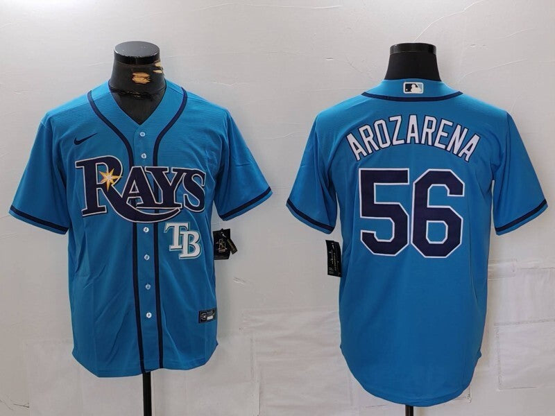 Tampa Bay Rays #56 Randy Arozarena Fan Edition Style 3 Baseball Jersey baseball jersey product view 1