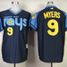 Tampa Bay Rays #9 Rays 9# 1970 Inverted Edition Blue Baseball Jersey baseball jersey product view 1