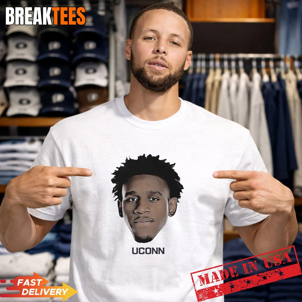 Tarris Reed Jr UConn Huskies Big Head Basketball Player Graphic T-Shirt Unisex T-shirt, Sweatshirt, Hoodie, Long Sleeve Tee - T-Shirt, Sweatshirt, Hoodie