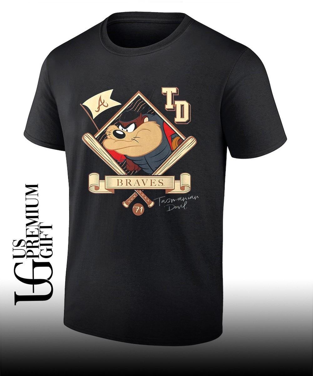 Tasmanian Devil Atlanta Braves baseball cartoon shirt Unisex T-shirt, Sweatshirt, Hoodie, Long Sleeve Tee - T-Shirt, Sweatshirt, Hoodie