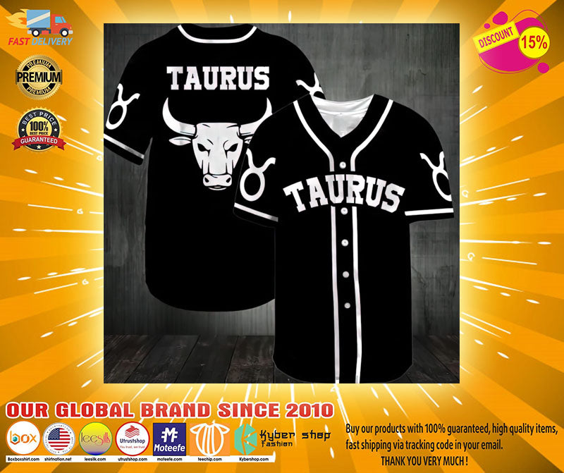 Taurus Baseball Jersey baseball jersey product view 1