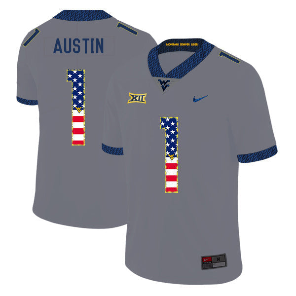 Tavon Austin 1 Gray .1jpg College Football Jersey football jersey product view 1