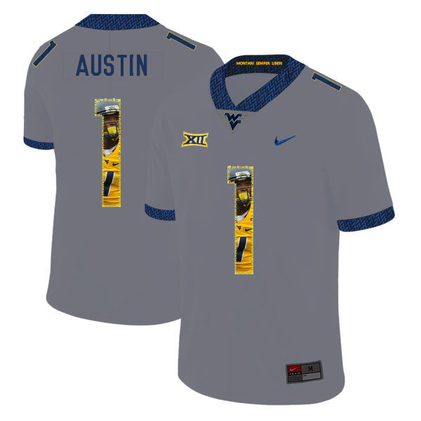 Tavon Austin 1 Gray 1 College Football Jersey football jersey product view 1
