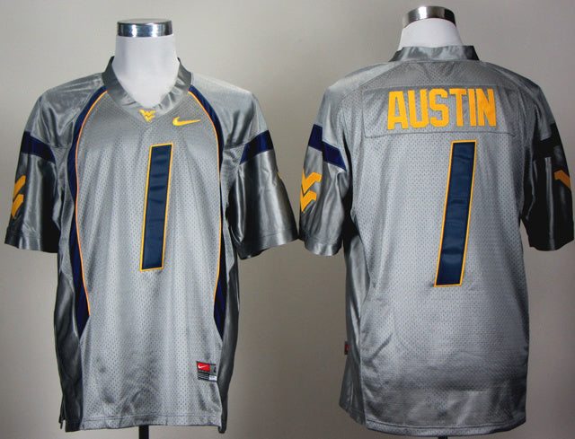 Tavon Austin 1 Grey College Football Jersey football jersey product view 1