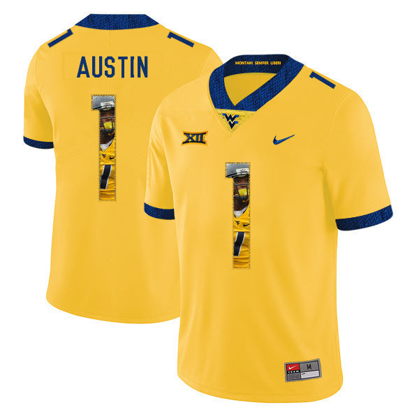 Tavon Austin 1 Yellow 1 College Football Jersey football jersey product view 1