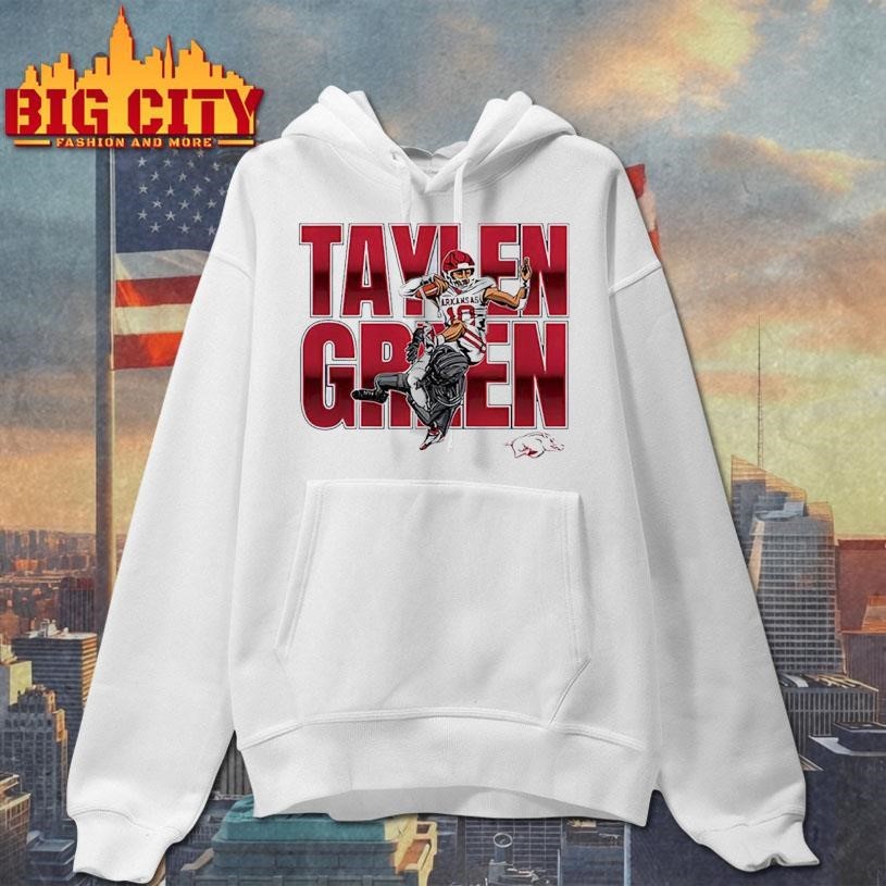 Taylen Green Arkansas Football NCAA Caricature - Adult & Kids T-Shirts, Sweatshirts & Hoodies apparel design preview 2