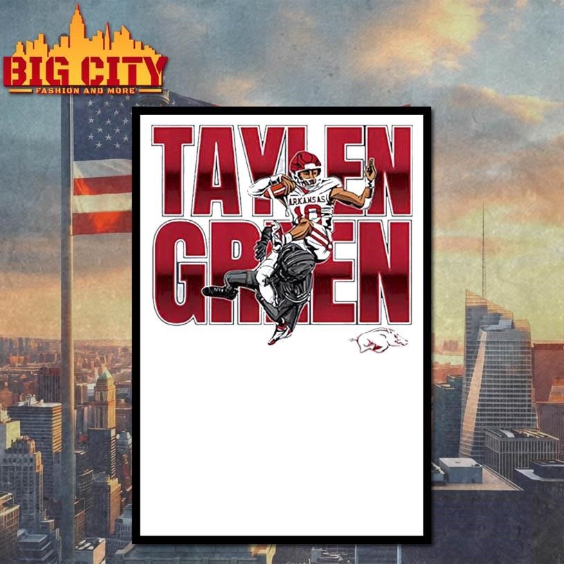 Taylen Green Arkansas Football NCAA Caricature - Adult & Kids T-Shirts, Sweatshirts & Hoodies apparel design preview 4