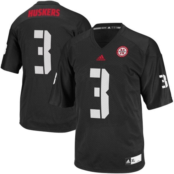 Taylor Martinez 3 Black1 College Football Jersey football jersey product view 1