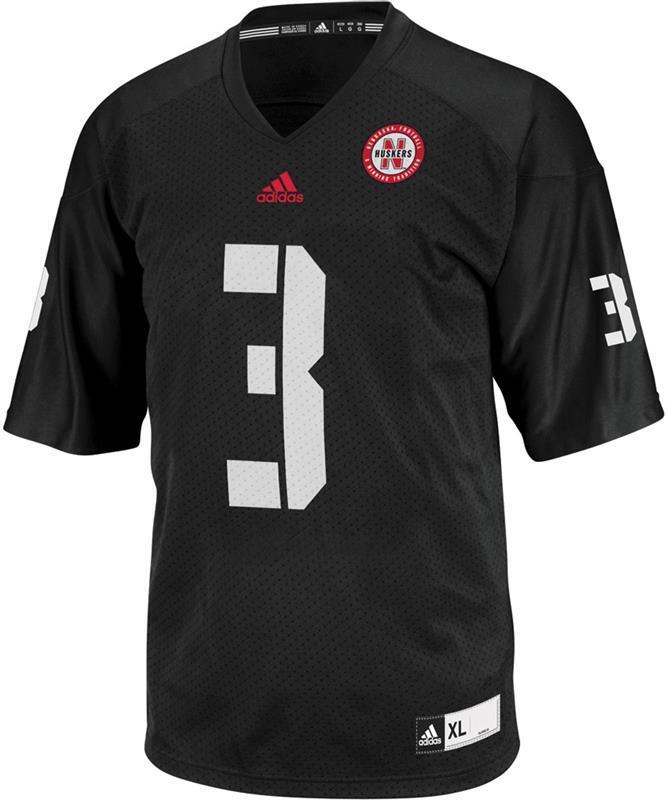 Taylor Martinez 3 Black3 College Football Jersey football jersey product view 1