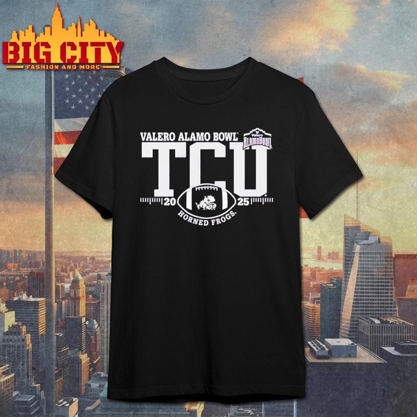 Tcu Horned Frogs 2025 Valero Alamo Bowl Logo Shirt Unisex T-shirt, Sweatshirt, Hoodie, Long Sleeve Tee - T-Shirt, Sweatshirt, Hoodie