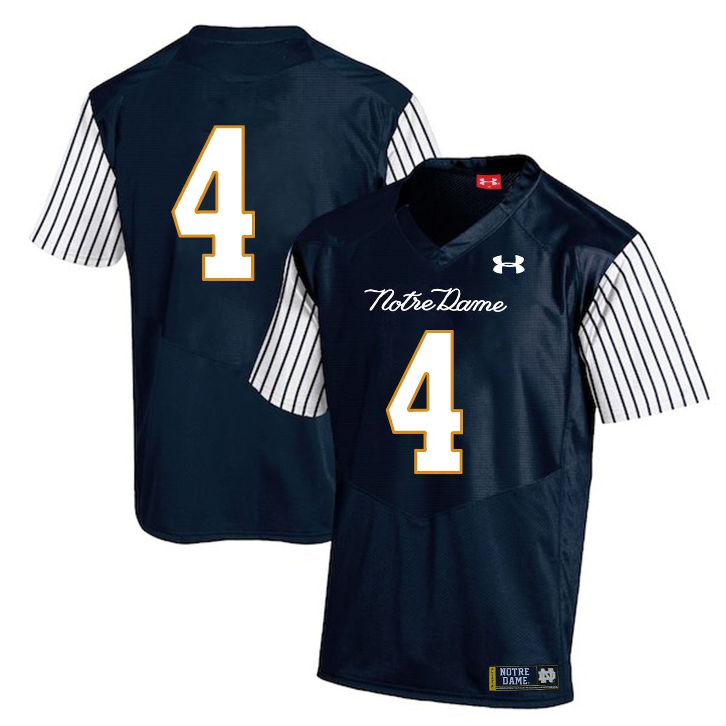 Te'von Coney 4 Striped Blue .2jpg College Football Jersey football jersey product view 1