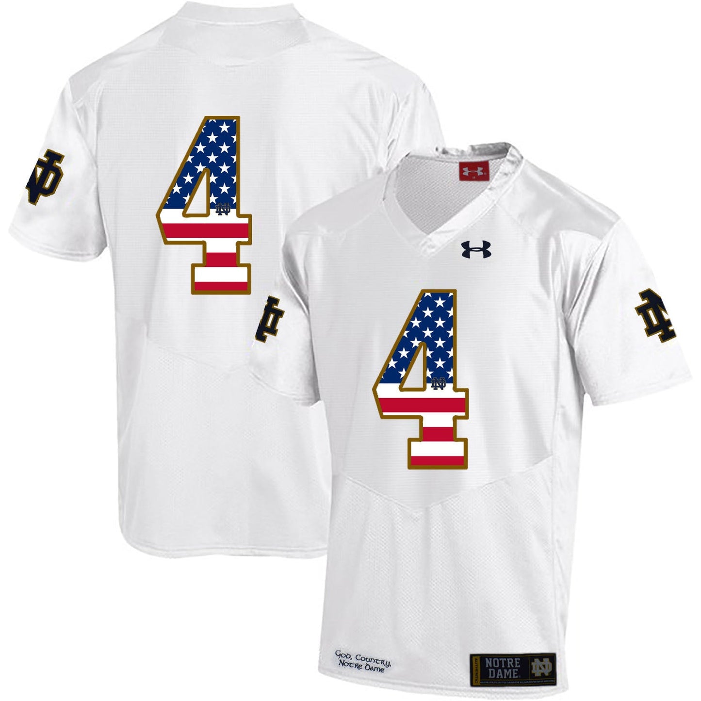 Te'von Coney 4 White .1jpg College Football Jersey football jersey product view 1