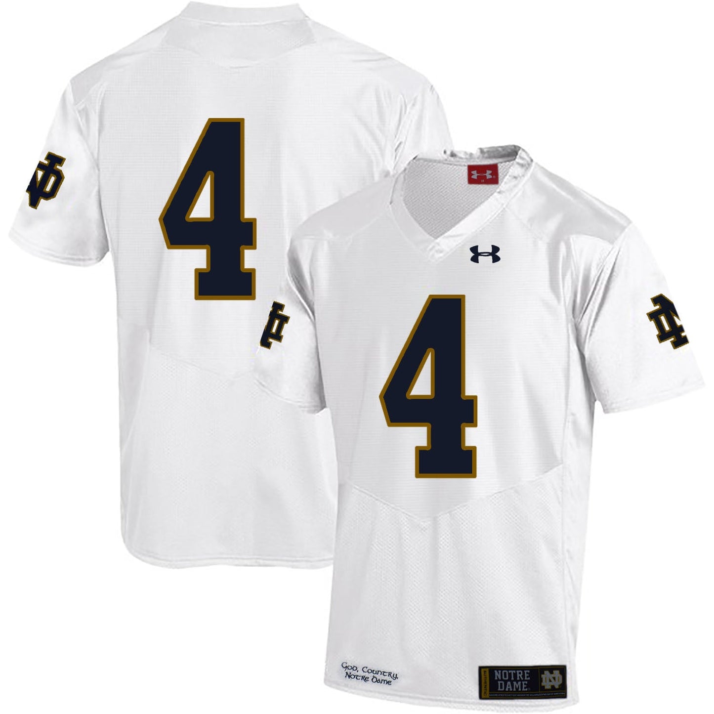 Te'von Coney 4 White .2jpg College Football Jersey football jersey product view 1