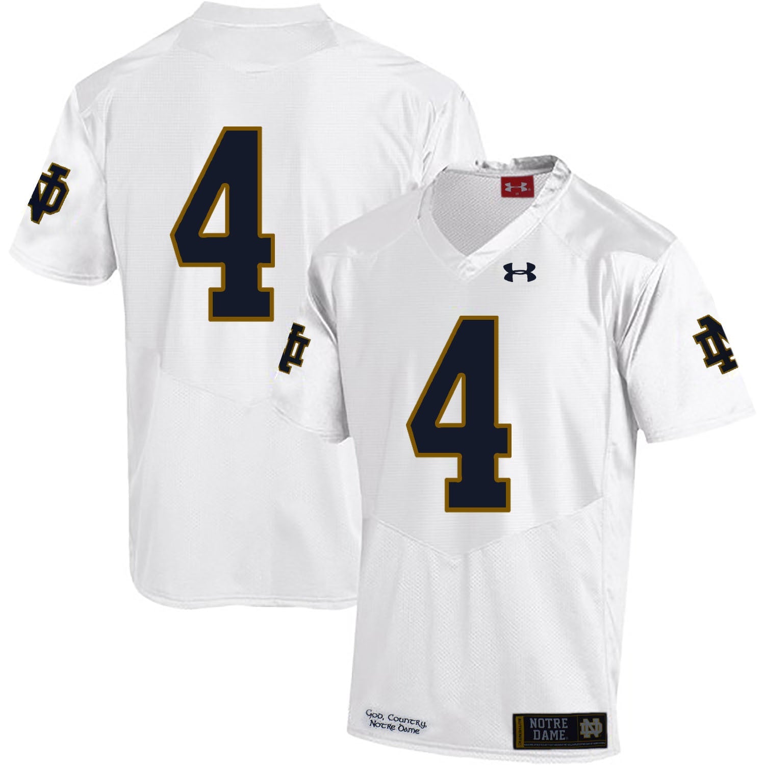 Te'von Coney 4 White .2jpg College Football Jersey football jersey product view 1