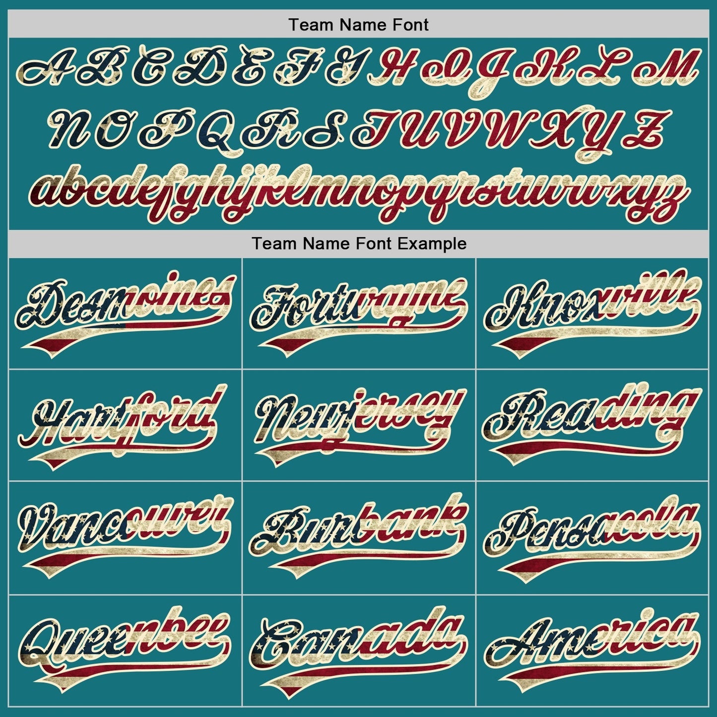 Custom Teal Vintage USA Flag-Cream Authentic Baseball Jersey baseball jersey product view 4