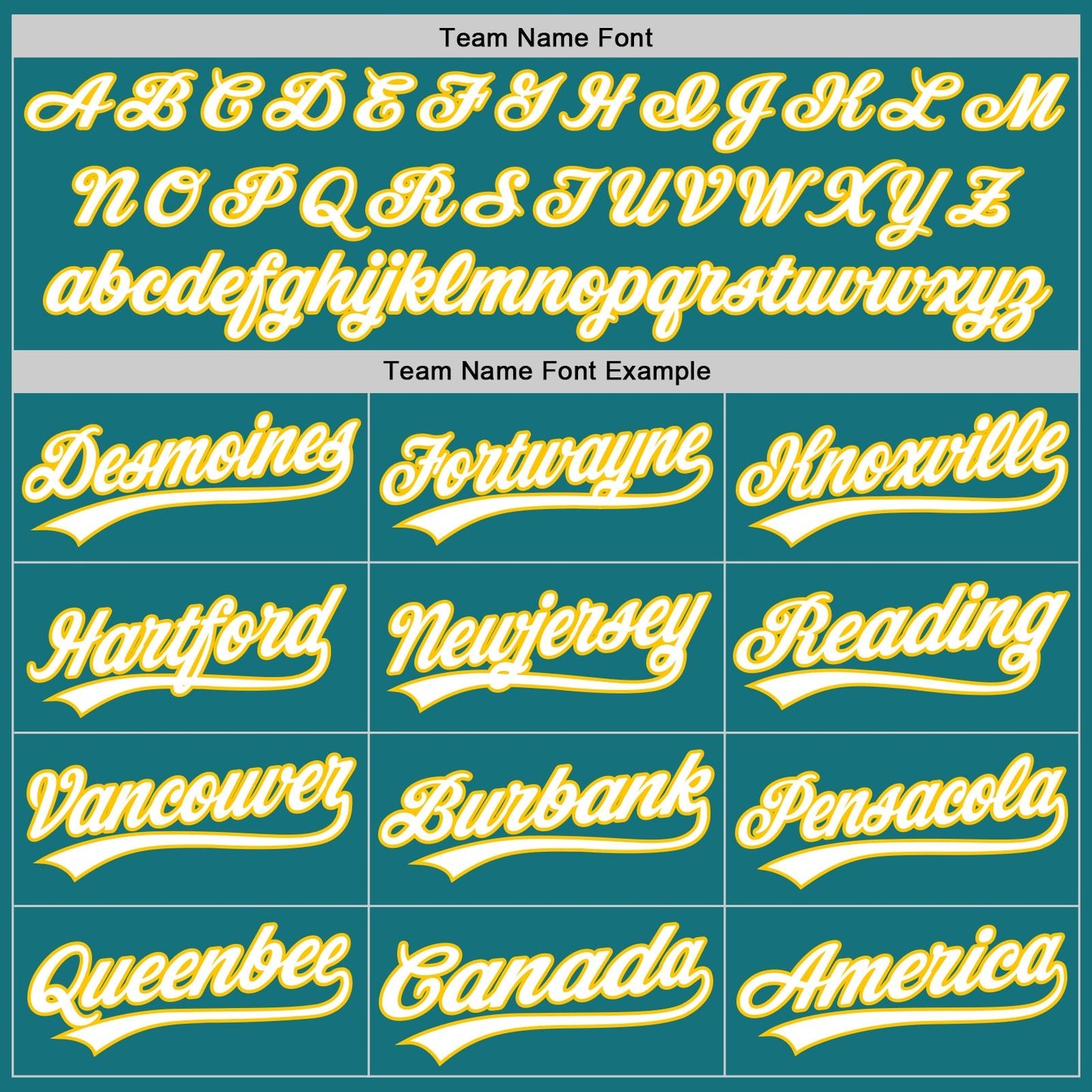 Custom Teal White-Yellow Authentic Baseball Jersey baseball jersey product view 4