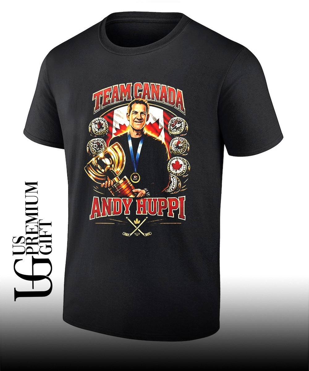 Team Canada Andy Huppi graphic shirt Unisex T-shirt, Sweatshirt, Hoodie, Long Sleeve Tee - T-Shirt, Sweatshirt, Hoodie
