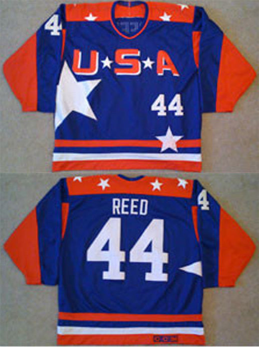 Team USA #44 Fulton Reed College Football Jersey football jersey product view 1