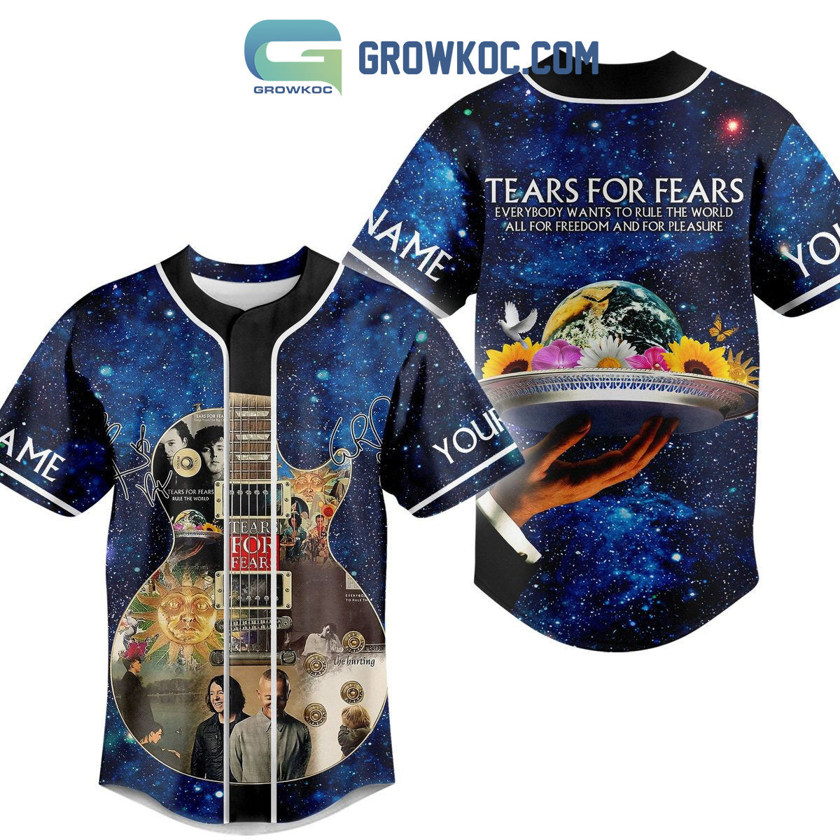 Tears For Fears Everybody Wants To Rule The World Personalized Baseball Jersey baseball jersey product view 1