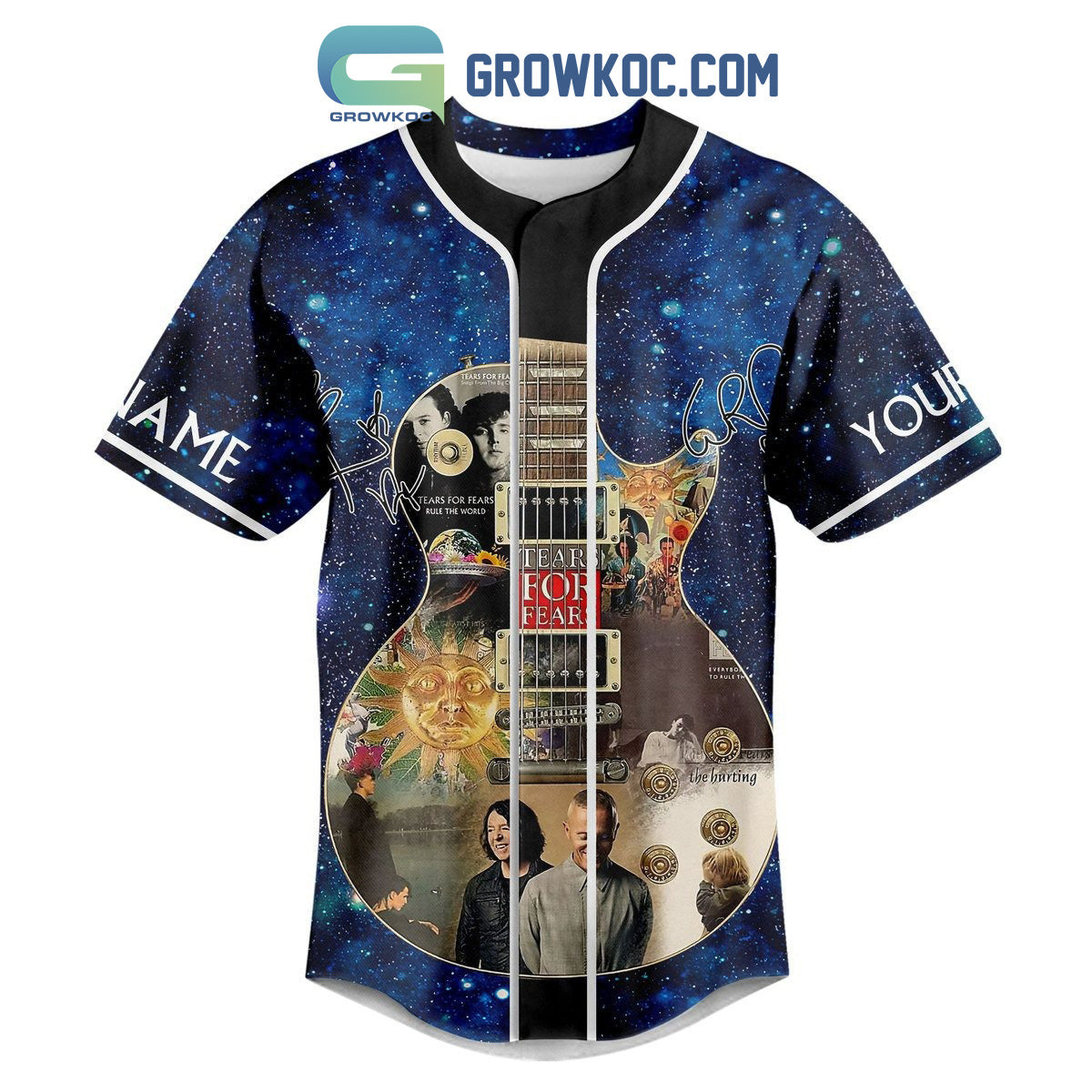 Tears For Fears Everybody Wants To Rule The World Personalized Baseball Jersey baseball jersey product view 2
