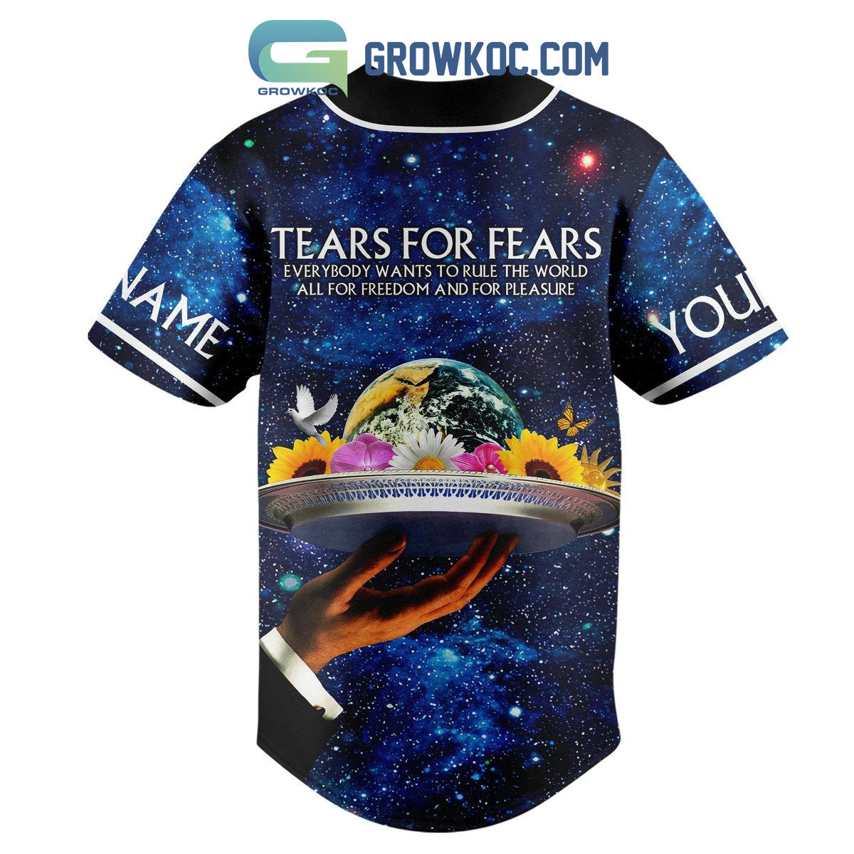 Tears For Fears Everybody Wants To Rule The World Personalized Baseball Jersey baseball jersey product view 3