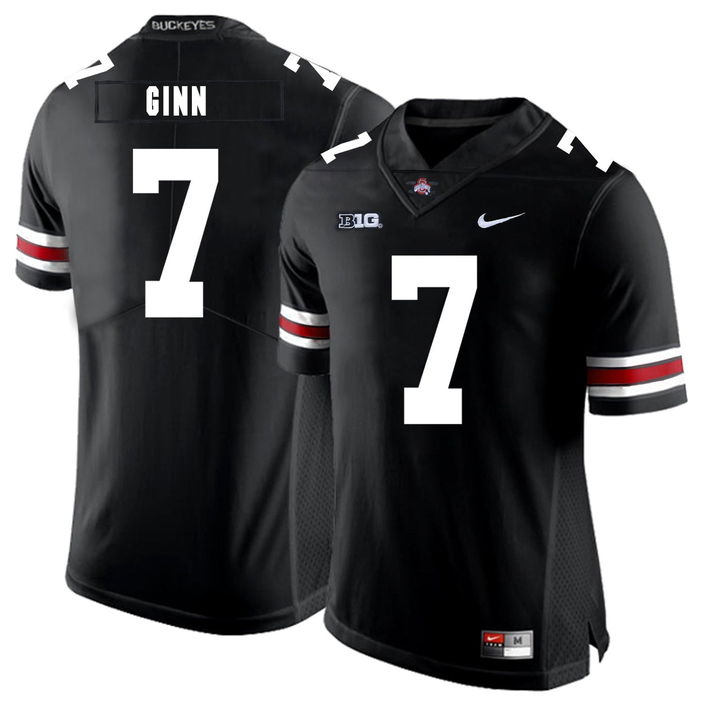 Ted Ginn Jr. 7 Black College Football Jersey football jersey product view 1