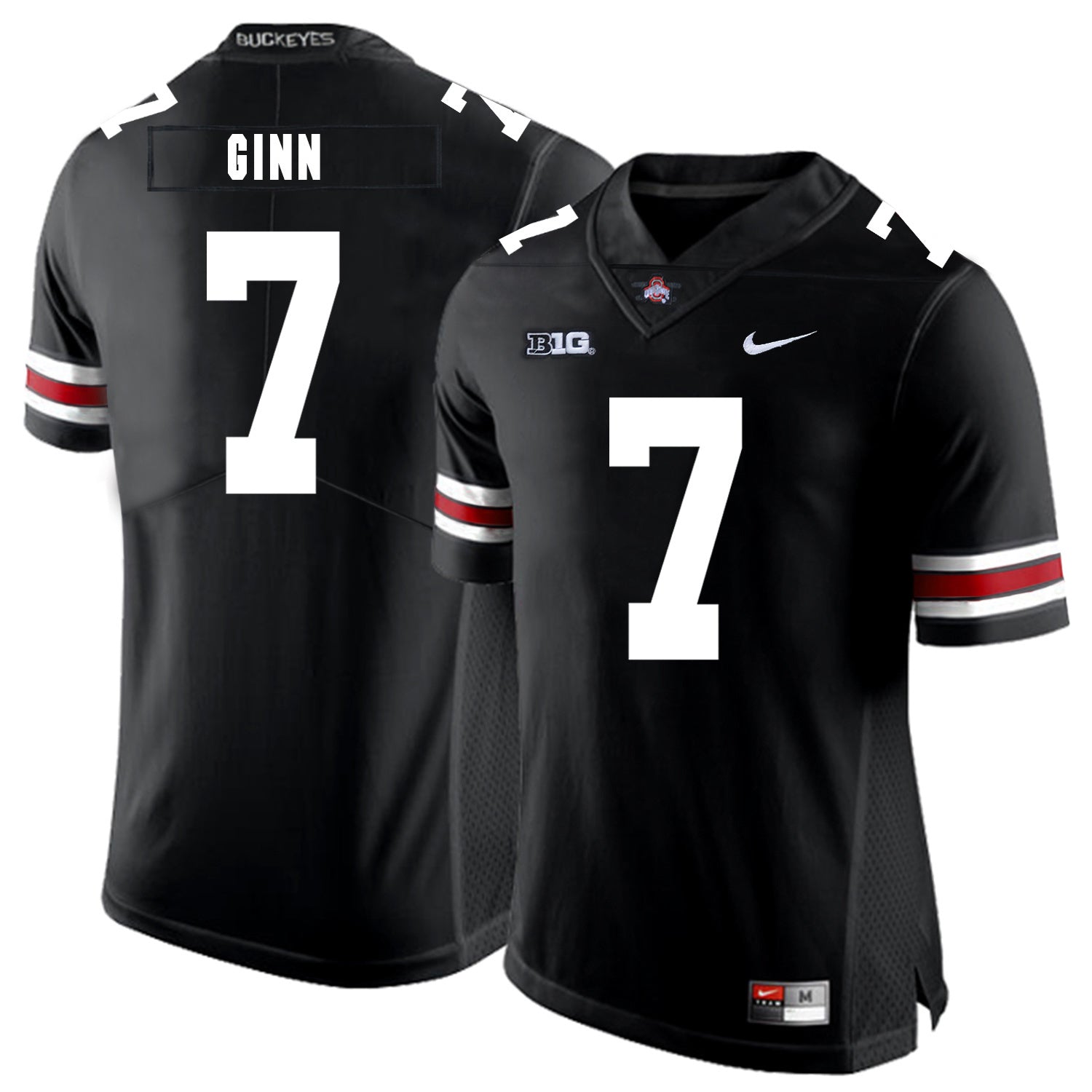 Ted Ginn Jr. 7 Black College Football Jersey football jersey product view 1