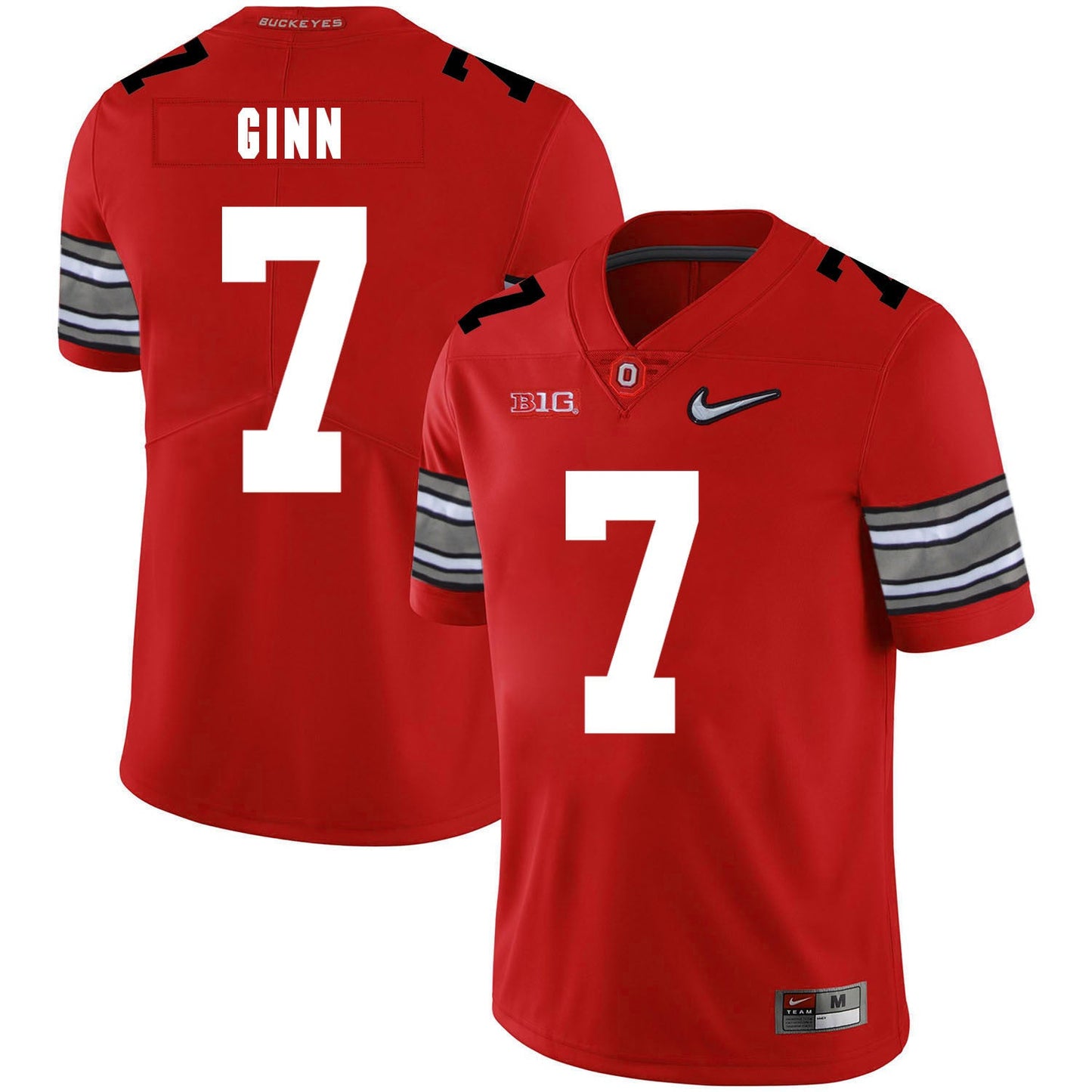 Ted Ginn Jr. 7 Diamond Red College Football Jersey football jersey product view 1
