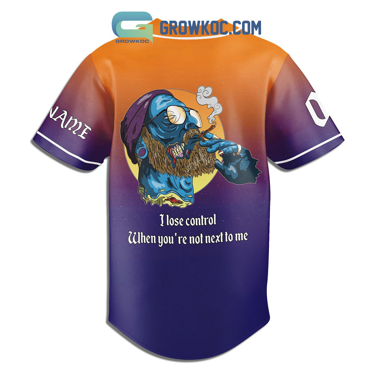 Teddy Swims Lose Control Fan Personalized Baseball Jersey baseball jersey product view 2