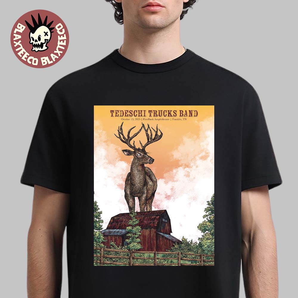 Tedeschi Trucks Band Franklin Tennessee 2025 Venue Poster At FirstBank Amphitheater On October 15 2025 T-Shirt - T-Shirt, Sweatshirt, Hoodie