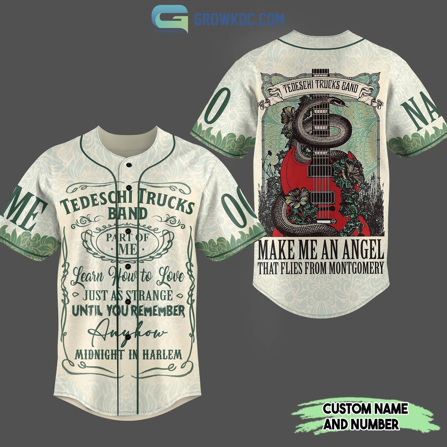 Tedeschi Trucks Band Make Me An Angel That Flies From Montgomery Personalized Baseball Jersey baseball jersey product view 1