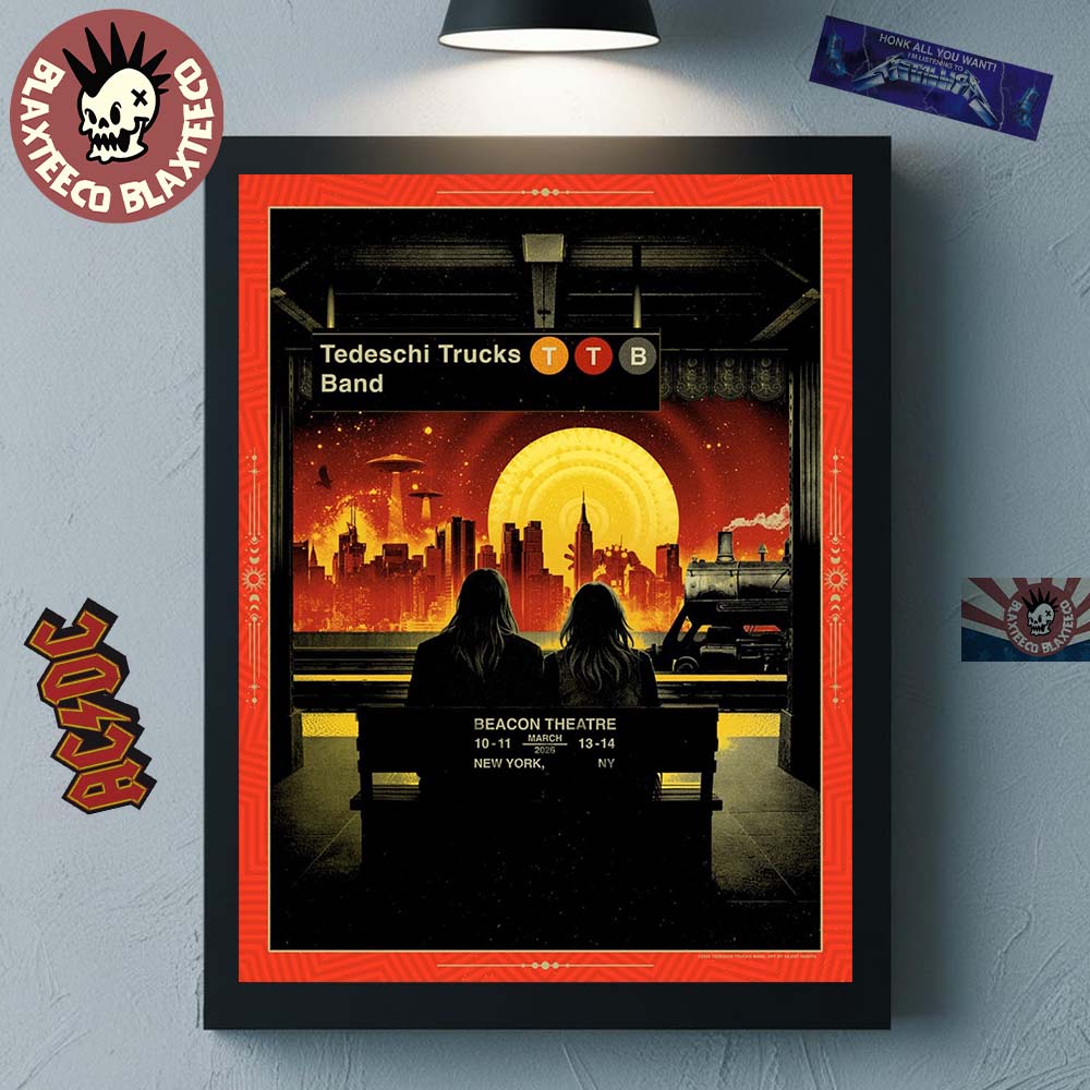 Tedeschi Trucks Band New York 2026 Week 1 Poster At Beacon Theatre On March 10 11 13 14 2026 Home Decor Poster Canvas - T-Shirt, Sweatshirt, Hoodie