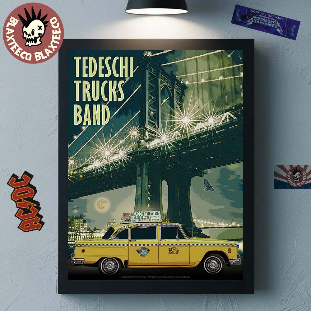 Tedeschi Trucks Band New York 2026 Week 2 Venue Poster At Beacon Theatre On March 18 20 And 21 2026 Home Decor Poster Canvas - T-Shirt, Sweatshirt, Hoodie
