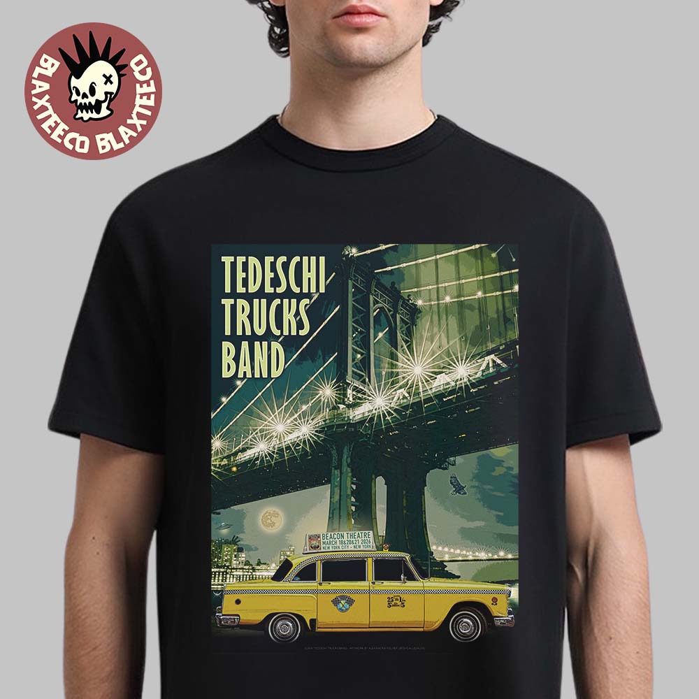 Tedeschi Trucks Band New York 2026 Week 2 Venue Poster At Beacon Theatre On March 18 20 And 21 2026 T-Shirt - T-Shirt, Sweatshirt, Hoodie