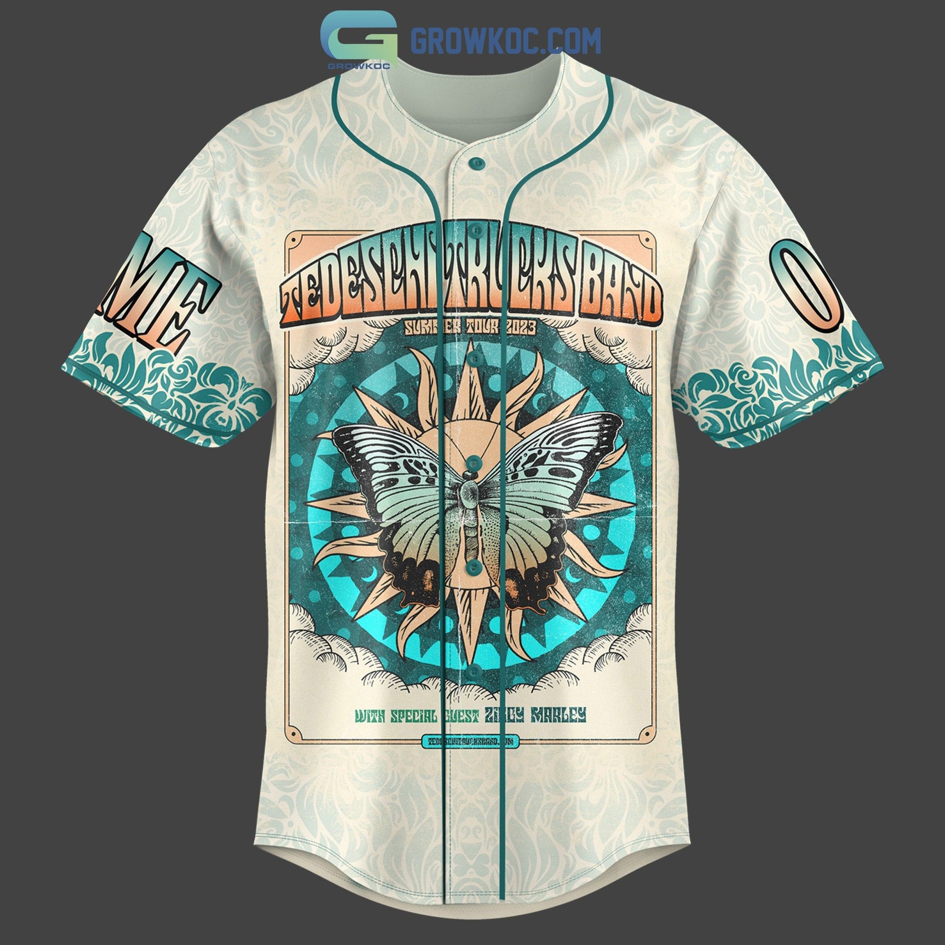 Tedeschi Trucks Band Summer Tour 2023 Personalized Baseball Jersey baseball jersey product view 2