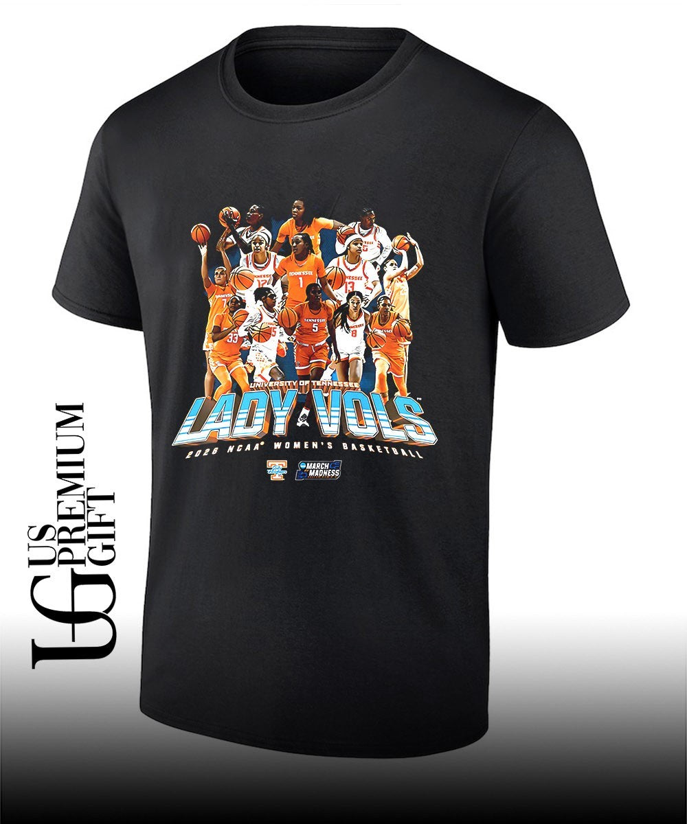 Tennessee Lady Volunteers womens basketball NCAA March Madness 2026 shirt Unisex T-shirt, Sweatshirt, Hoodie, Long Sleeve Tee - T-Shirt, Sweatshirt, Hoodie