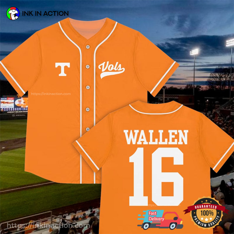 Tennessee Morgan Wallen Baseball Jersey baseball jersey product view 2