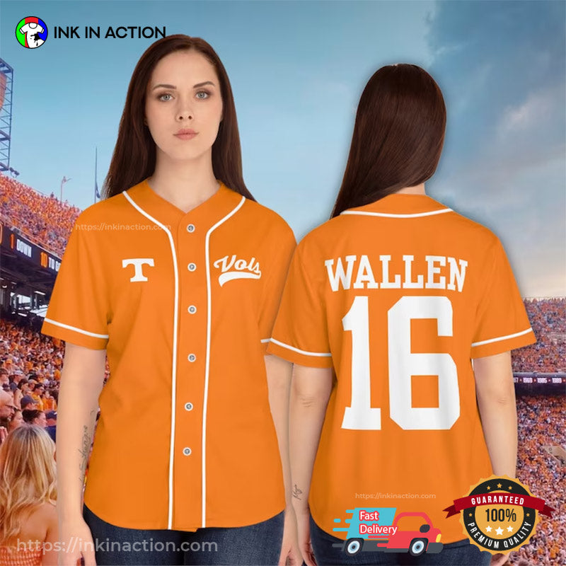 Tennessee Morgan Wallen Baseball Jersey baseball jersey product view 1