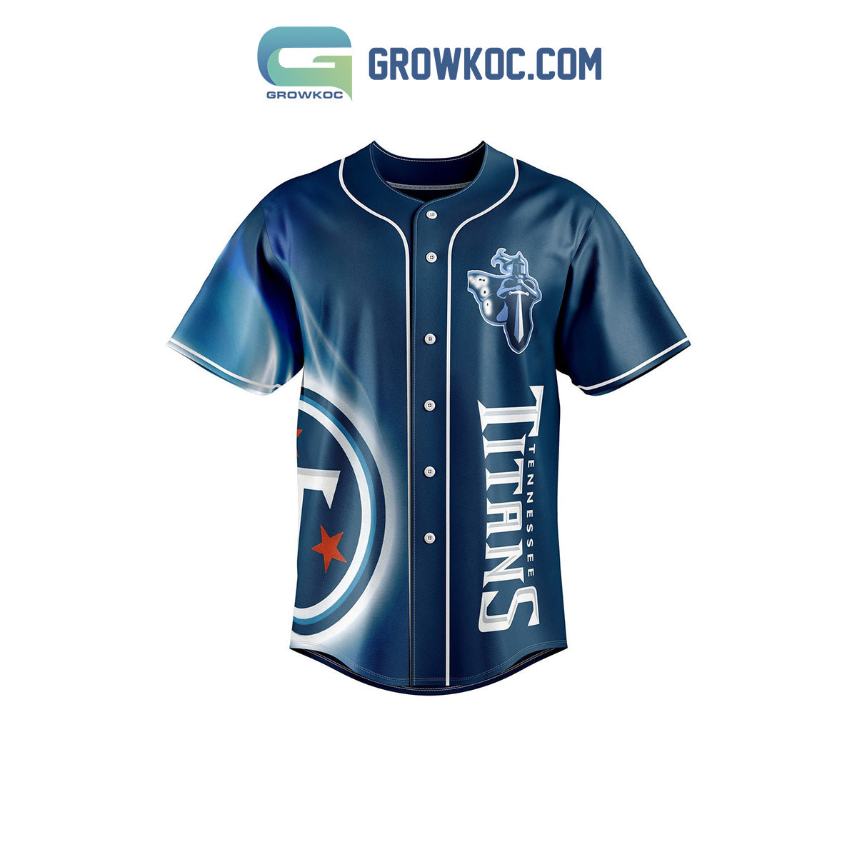 Tennessee Titans My Team Baseball Jersey baseball jersey product view 2