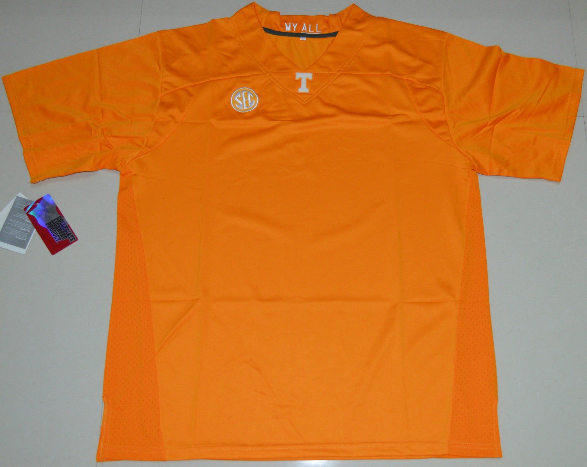 Tennessee Blank Orange Front College Football Jersey football jersey product view 1