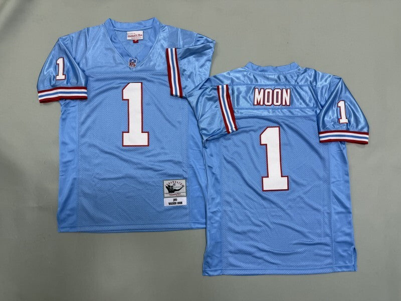 Tennessee Oilers #1 Warren Moon Oilers Style 2 Hockey Jersey hockey jersey product view 1
