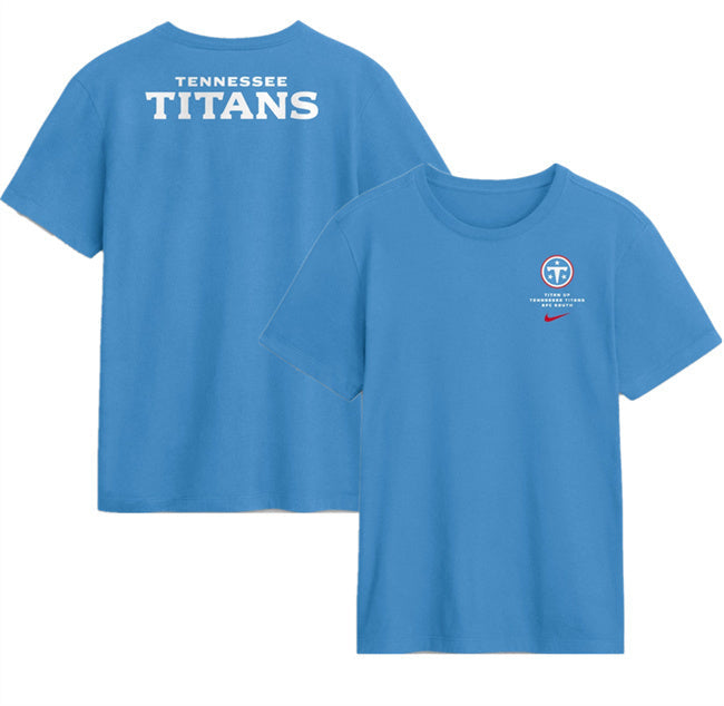 Tennessee Titans Light Blue First Down Machine T-Shirt Football Jersey football jersey product view 1
