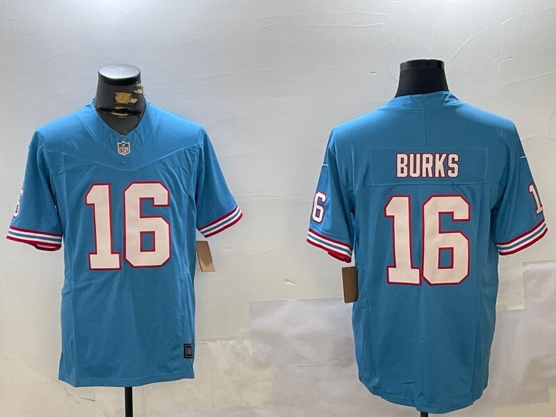 Tennessee Titans #16 Treylon Burks Style 1 Football Jersey football jersey product view 1