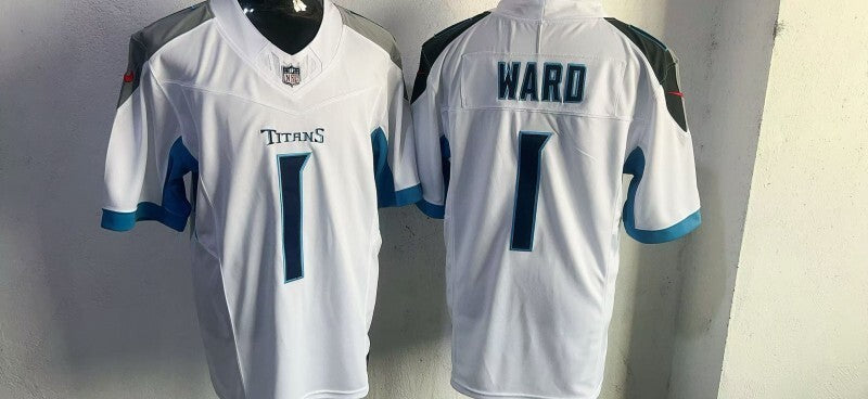 Tennessee Titans #1 Cameron Ward Style 1 Football Jersey football jersey product view 1
